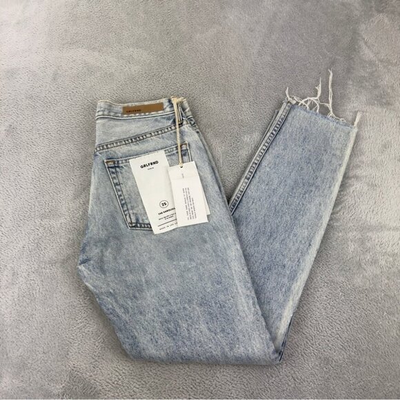 Grlfrnd Karolina Jeans Size 25 Light Blue Distressed - Picture 1 of 16